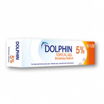 DOLPHIN 5% ( DICLOFENAC SODIUM ) TOPICAL GEL 30 GM